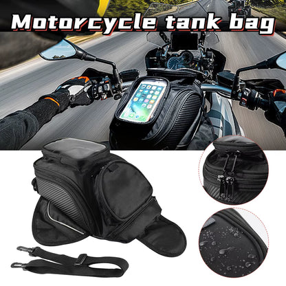 Motorcycle Fuel Bag Mobile Phone Navigation Tank for Multifunctional Small Oil Reservoit Package for Honda for Yamaha