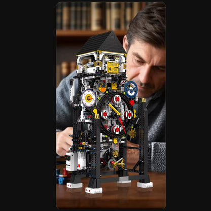 10159 Technical Clock Toys the Motorized Cyberpunk Clock Building Block Assembly Clock Brick Set Kids Christmas Gift