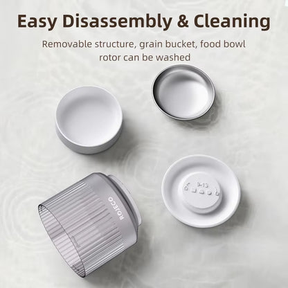 Automatic Cat Feeder with 1080P HD Camera Video Smart Cat Food Dispenser WIFI Remote Control Auto Pet Feeder for Cat Dog