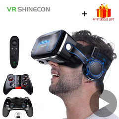 VR Shinecon 10.0 Helmet 3D Glasses Virtual Reality Casque for Smartphone Smart Phone Goggles Headset Viar Video Game Binoculars