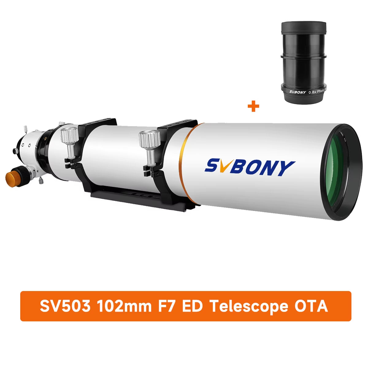 SV503 Astro Telescope 70/80/102ED Extra Low Dispersion Achromatic Refractor OTA for Exceptional Viewing Astrophotography