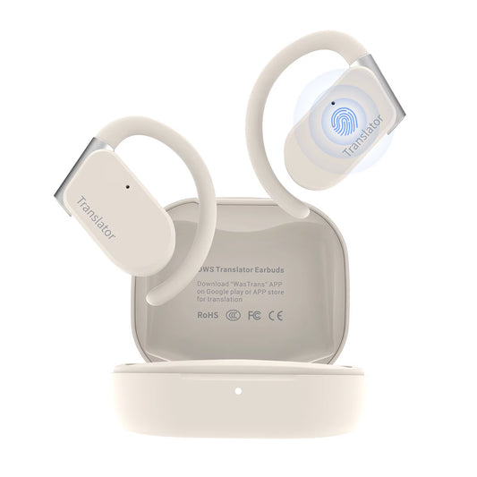 -M9 Translator Earbuds,Ows Two-Way Real Time Translator Headset ,Online 144 Languages with 11 Offline Packs,No Wifi Needed