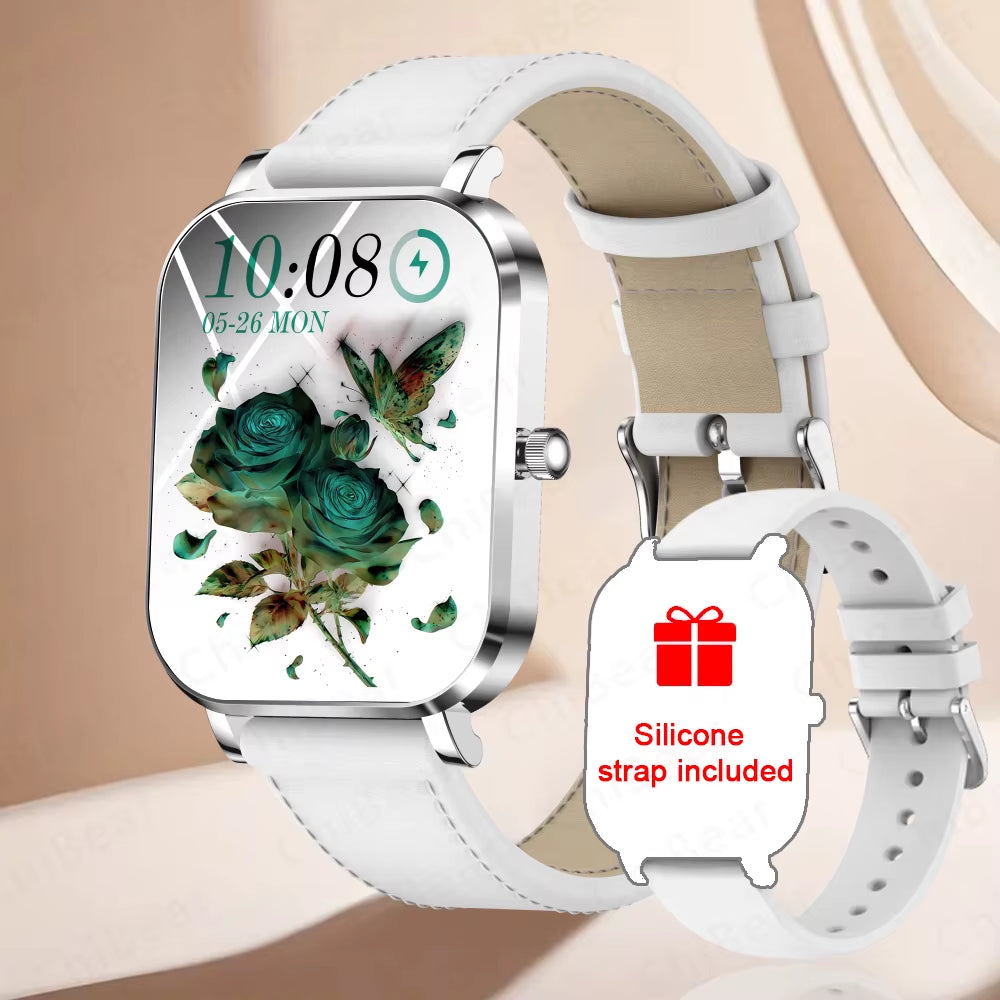 2025 New Smart Watch Women Gift 8.8Mm Ultra-Thin Body Heart Rate Waterproof Outdoor Sport BT Call Smartwatch for Android IOS