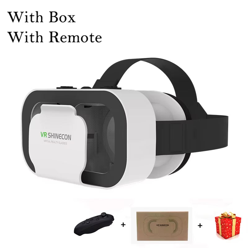 Shinecon Virtual Reality Viar 3D VR Glasses Device Helmet Lenses Headset Goggle Smart for Smartphone Cell Phone Mobile Realidade