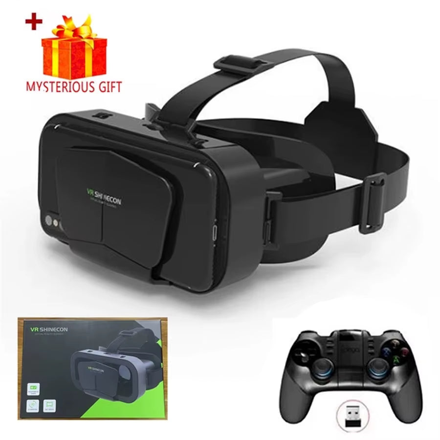 Shinecon Virtual Reality Viar 3D VR Glasses Device Helmet Lenses Headset Goggle Smart for Smartphone Cell Phone Mobile Realidade