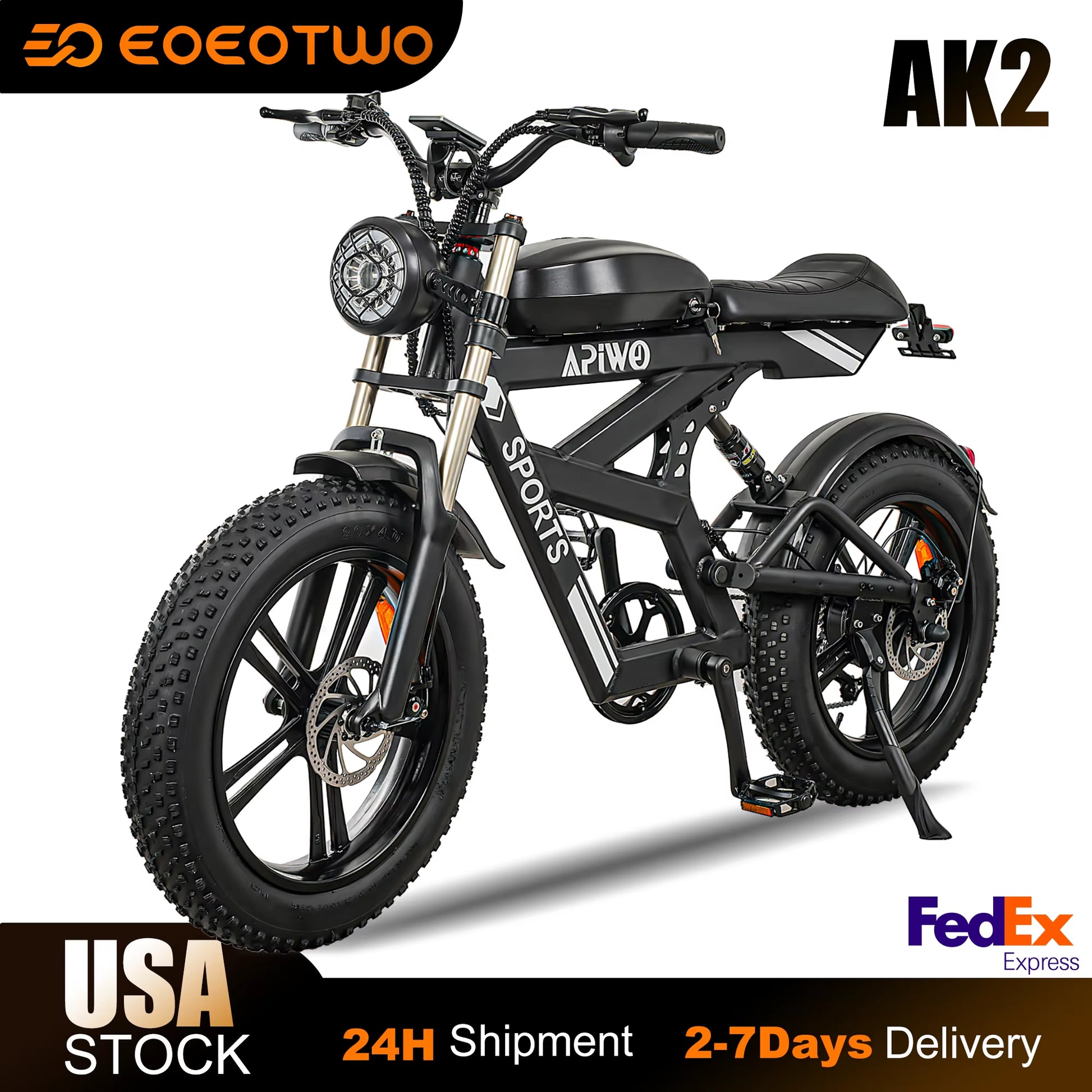 Electric Bike for Adults,1500W Peak,35Mph,48V 816Wh Battery,Max 75Miles Electric Motorcycle,20'' Fat Tire Dirt Bike,7-Speed Bike
