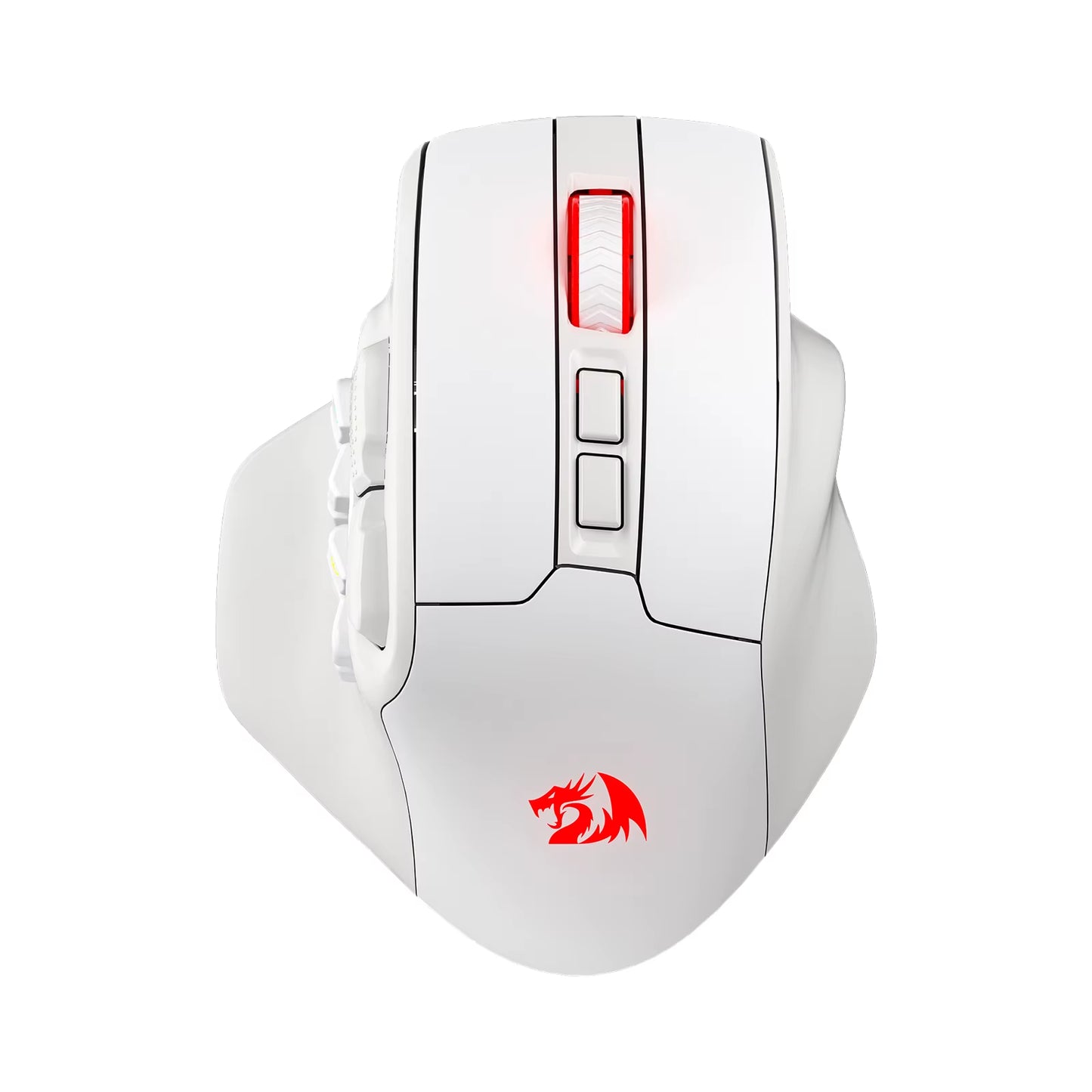 M811 PRO Wireless MMO Gaming Mouse, 15 Programmable Buttons RGB Gamer Mouse, 10 Side Macro Keys