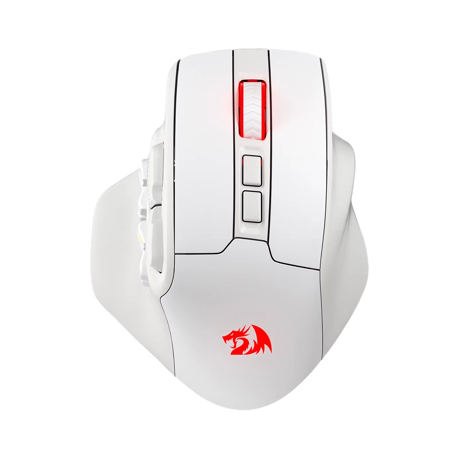 M811 PRO Wireless MMO Gaming Mouse, 15 Programmable Buttons RGB Gamer Mouse, 10 Side Macro Keys