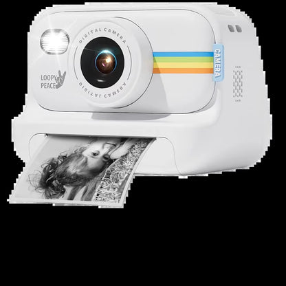 Kids Instant Print Camera HD Lens 2.0 Inch Screen Zoom with 32GB Child Birthday Festival Gifts Travel Selfie Digital Camera Toys