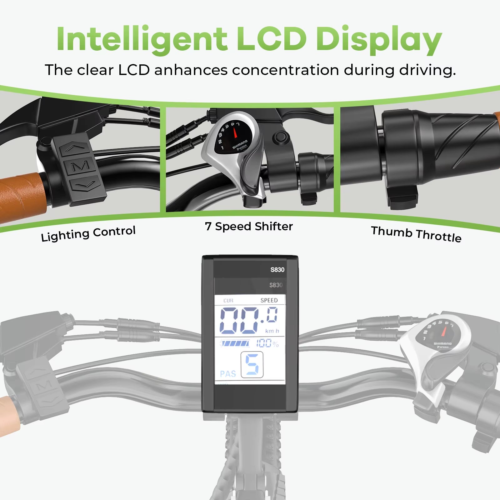 Experience the Thrill of the 26" Step-Thru Electric Bike with 1000W Peak Motor and 80-Mile Range - Perfect for City Commuting!