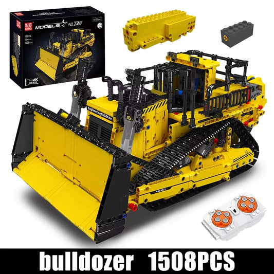 15084 Technical Car Toys the APP RC Control D11 Bulldozer Building Block Assembly Truck Brick Set Kids Christmas Gift