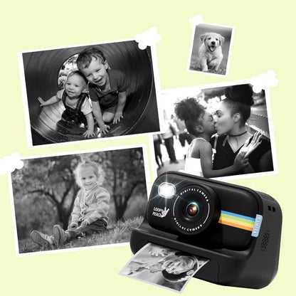 Kids Instant Print Camera HD Lens 2.0 Inch Screen Zoom with 32GB Child Birthday Festival Gifts Travel Selfie Digital Camera Toys