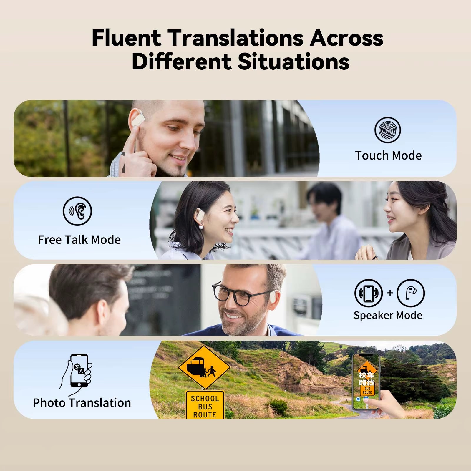 -M9 Translator Earbuds,Ows Two-Way Real Time Translator Headset ,Online 144 Languages with 11 Offline Packs,No Wifi Needed