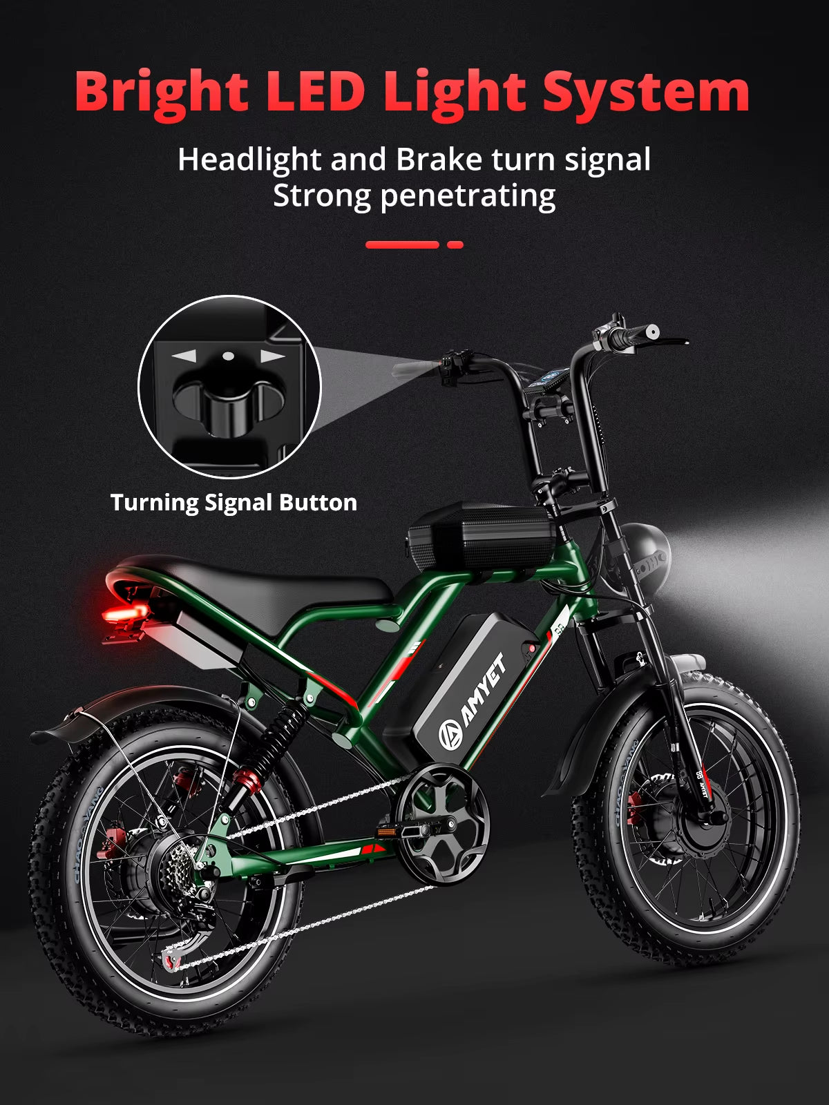 S8 Adults Electric Bike for Men 2000W Dual Motor Bicycle 48V 25AH Battery 20" Ebike Electric E Bikes Mountain Moped Ebikes
