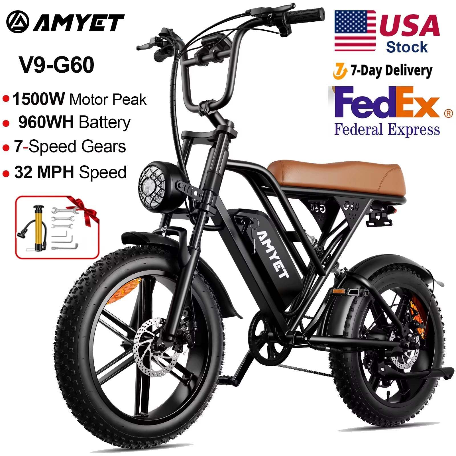 V9-G60 Adults Electric Bike