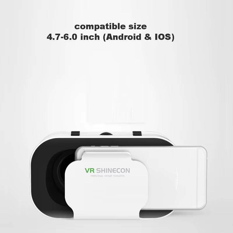 VR Shinecon Helmet 3D Glasses Virtual Reality for Smartphone Smart Phone Headset Goggles Casque Wirth Viar Binoculars Video Game