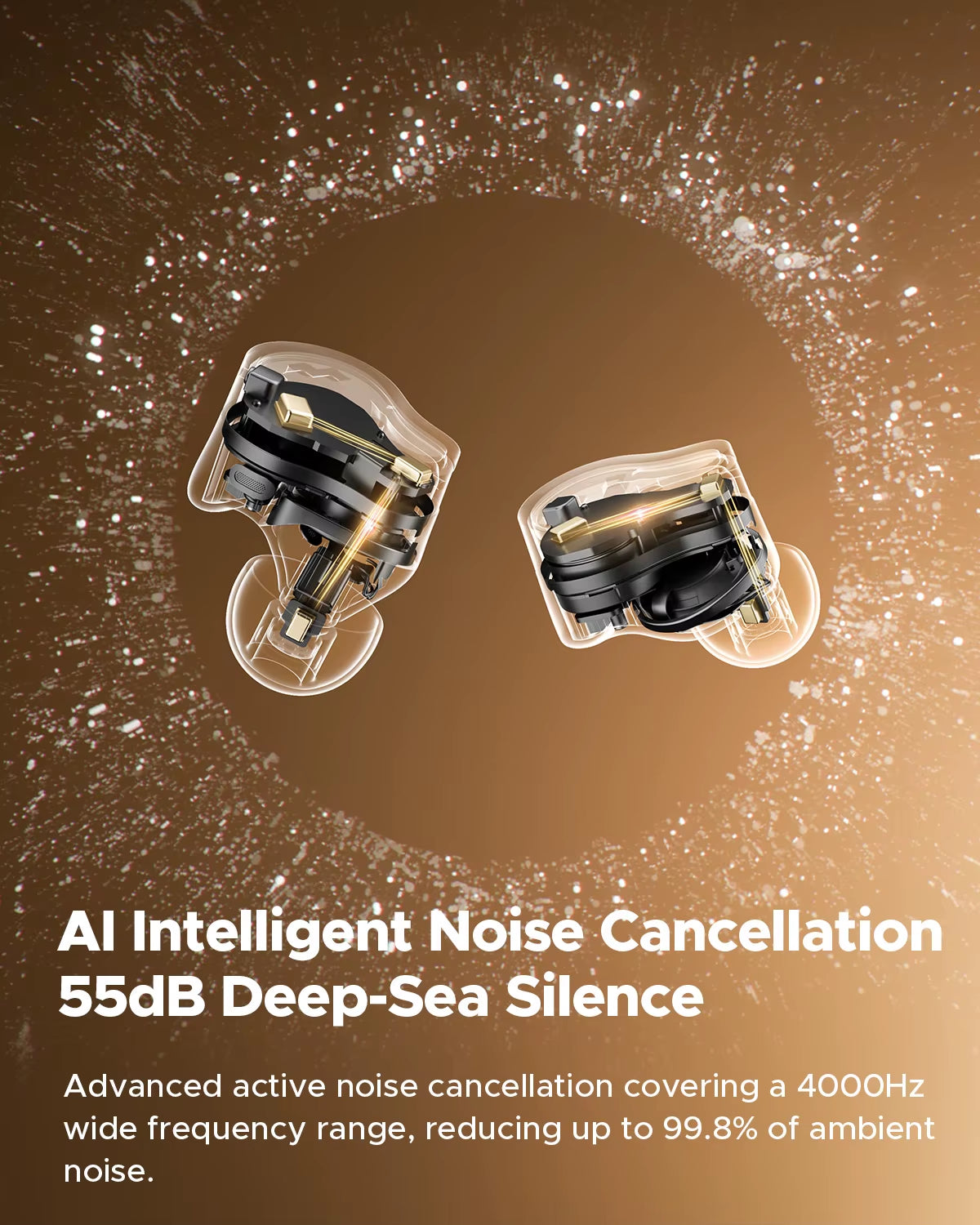 H3 Wireless Bluetooth Earbuds Hybrid 3 Driver Hifi 55Db Adaptive ANC Headphones with LDAC Aptx Lossless Hi-Res Audio