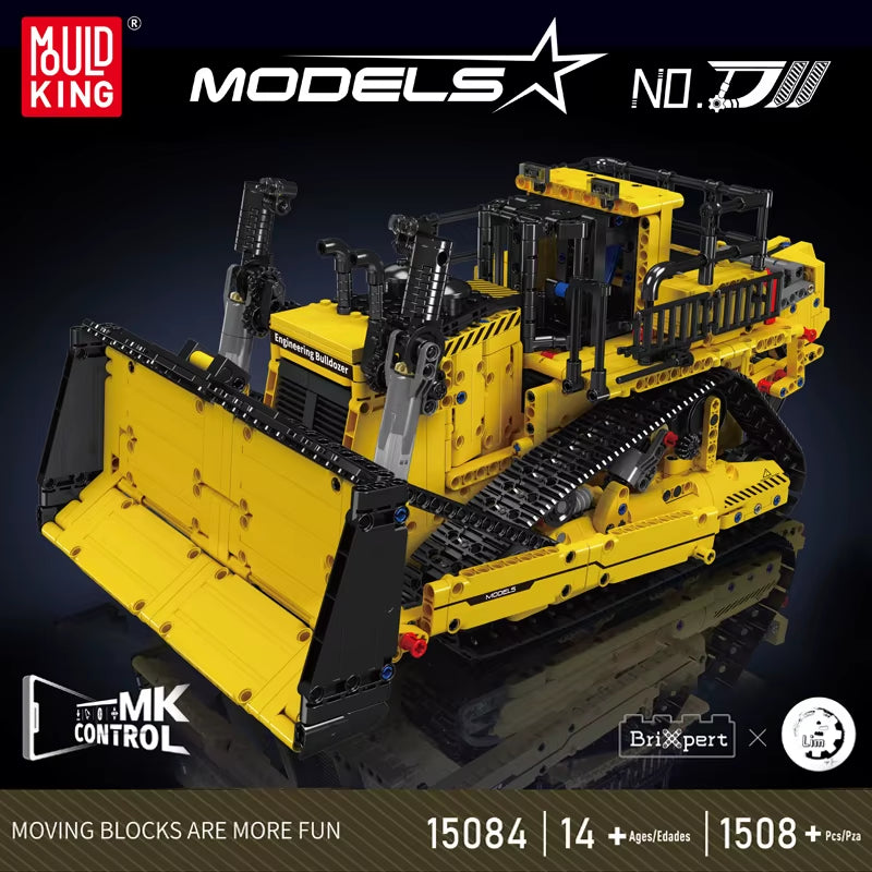 15084 Technical Car Toys the APP RC Control D11 Bulldozer Building Block Assembly Truck Brick Set Kids Christmas Gift