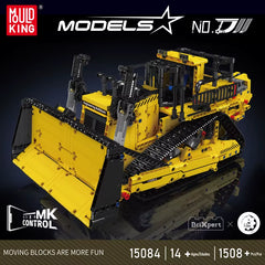 15084 Technical Car Toys the APP RC Control D11 Bulldozer Building Block Assembly Truck Brick Set Kids Christmas Gift