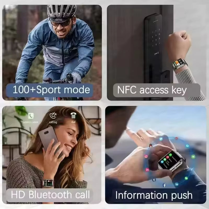 2026 New Upgrade AI Diagnostic Airbag Precise Blood Pressure Health Smartwatch Uric Acid ECG Blood Lipids Smartwatch Men Women