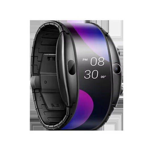 Original Nubia Bluetooth Smart Watch Alpha Flexible Display Smartwatch 4G Internet Mobile Heart Rate Detection GPS Positioning