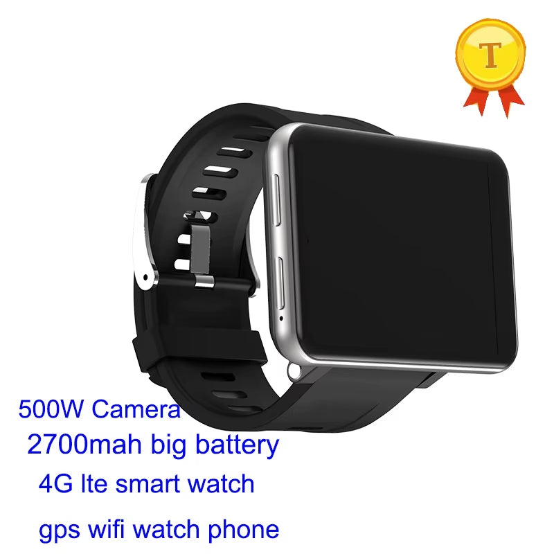 Newest Sport Android Smart Watch Phone 3GB 32GB 2700Mah Big Battery 500W Camera GPS Wifi SIM MP4 4G Smartwatch Pk Dm98 Dm99