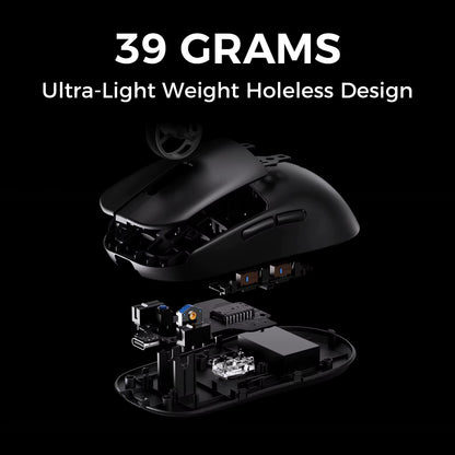 L7 Wireless Gaming Mouse L7 Ultra PAW3395 26K Sensor Dual 8K Polling 39G Ultra-Lightweight2.4Ghz Rf/Bt/Wired Tri-Mode