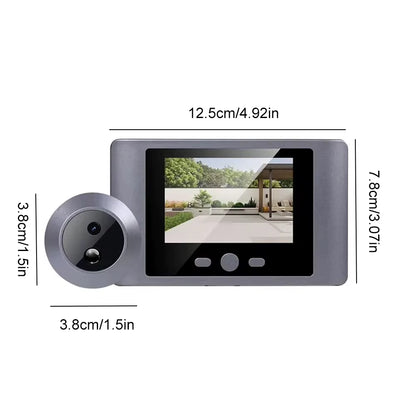 Mini Peephole Smart Wireless Door Viewer Camera PIR Motion Detection Smart Peephole Video Doorbell 2000Mah Digital Door Viewer