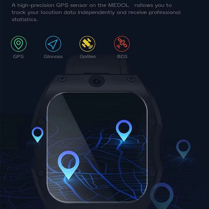 2 Inch BIG Display 4GB+128GB Global Verion 4G LTE Smart Watch Multi-Sport Modes Music 13Mp Video Calling Bluetooth Smartwatch