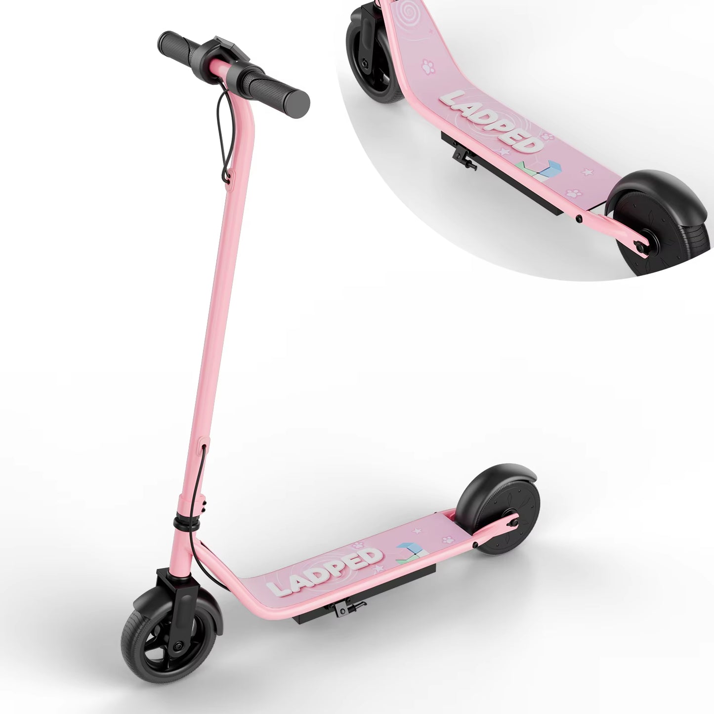 Electric Scooter for Kids - 9MPH & 10Mile Range, 250W Motor, 6.5" Solid Tires with App Control Folding Commuter E-Scooter UL2272