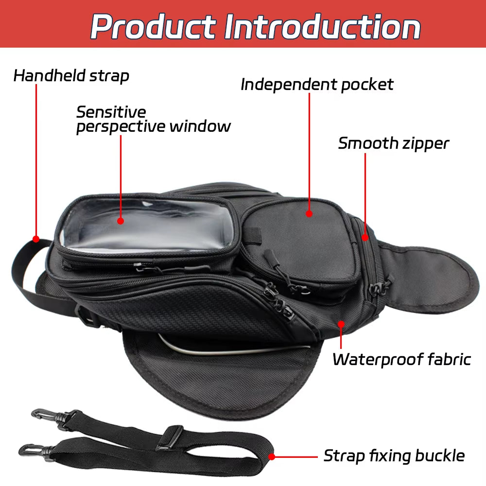 Motorcycle Fuel Bag Mobile Phone Navigation Tank for Multifunctional Small Oil Reservoit Package for Honda for Yamaha