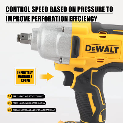 High Torque Brushless 20V Electric Impact Wrench Lithium Battery Powered Electric Durable for Professiona DCF900