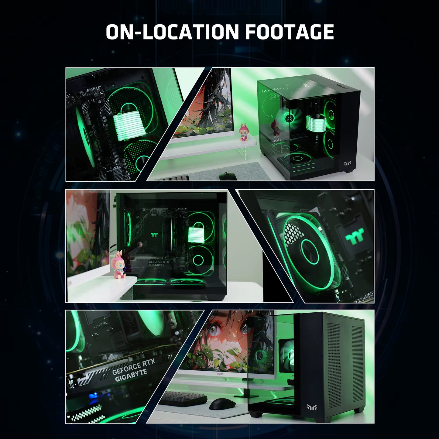 AMD Ryzen 5 5500 Gaming Desktop 16GB(8G*2) DDR4 3600 1T NVME SSD 3050 Graphics Card Win11 Home Gamer Desktop PC in US