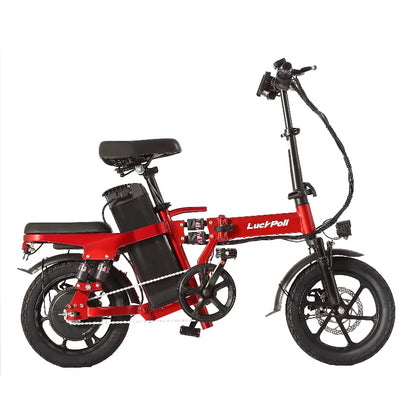 Foldable Ebike for Adults, 2000W/1000W, 40/28MPH, 52V 25Ah, 48V 15Ah, 60-80 Miles Range 14" Commuter Adult Electric Bicycle