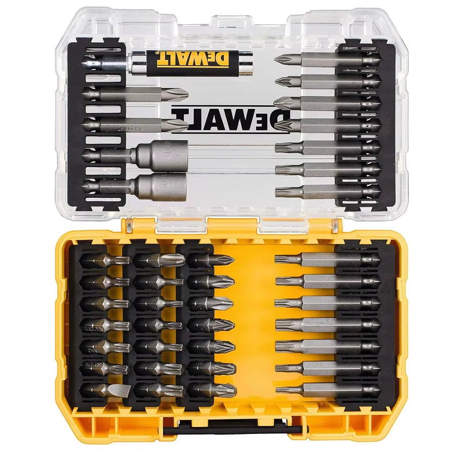 40 Piece Impact Screwdriver Bit Set with Tough Case Fits Tstak Caddy Drill Driver Bits Set Accessories DT70705
