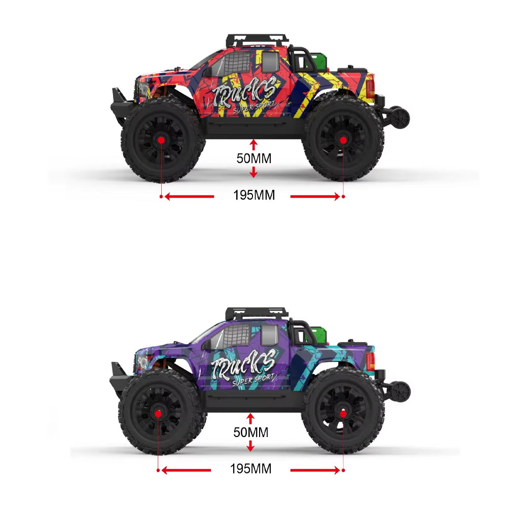 PT14R MT14R V3 1/14 RC Racing Car 3S Battery 4WD 80Km/H Brushless Motor 2.4G Remote Control High Speed Off-Road RC Truck