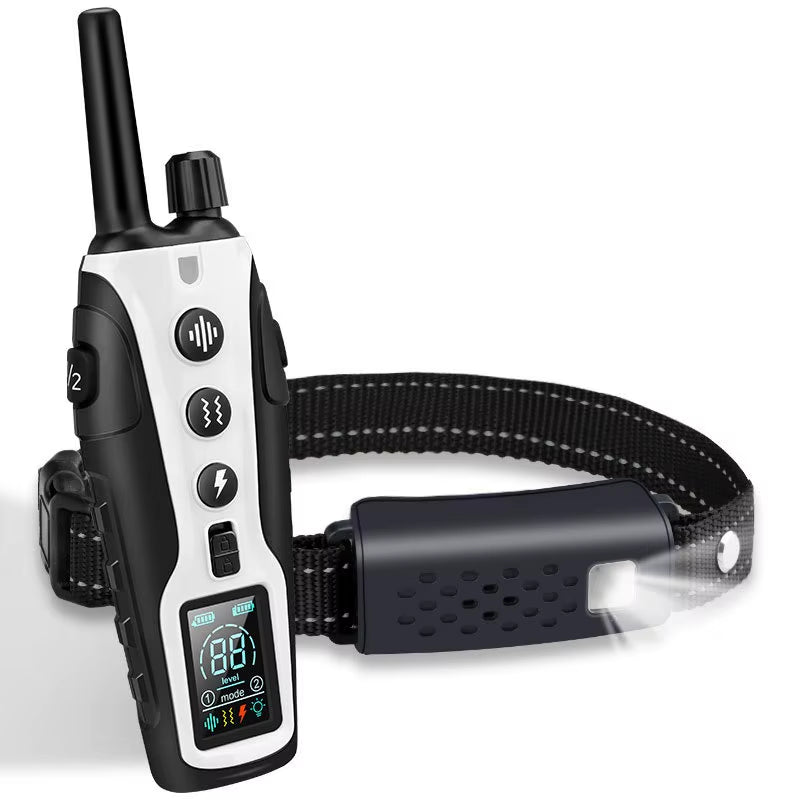 Electric Dog Training Super Long Remote Control Waterproof Bark Collar Rechargeable Battery Electric Shock Collar All Size Dogs