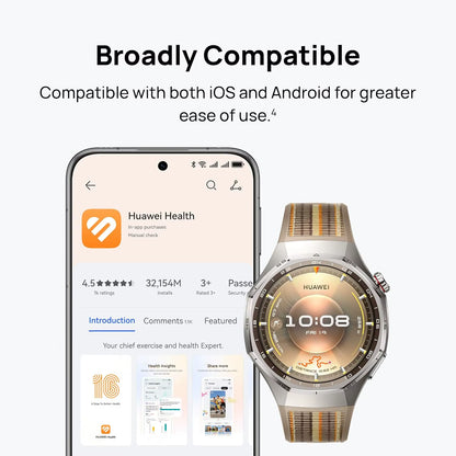 Watch GT 6 Pro Smartwatch,Up to 21-Day Battery Life,Global Version Watch GT6 Pro,Work Seamlessly with Ios and Android