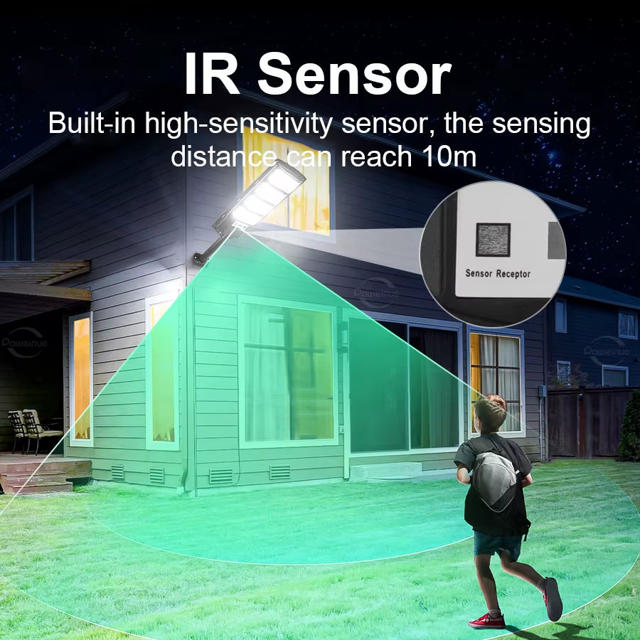 5000000LM 10000W Solar LED Outdoor Lighting Motion Sensor Super Bright Wall Lamp Waterproof Solar Light for Garden Street Patio