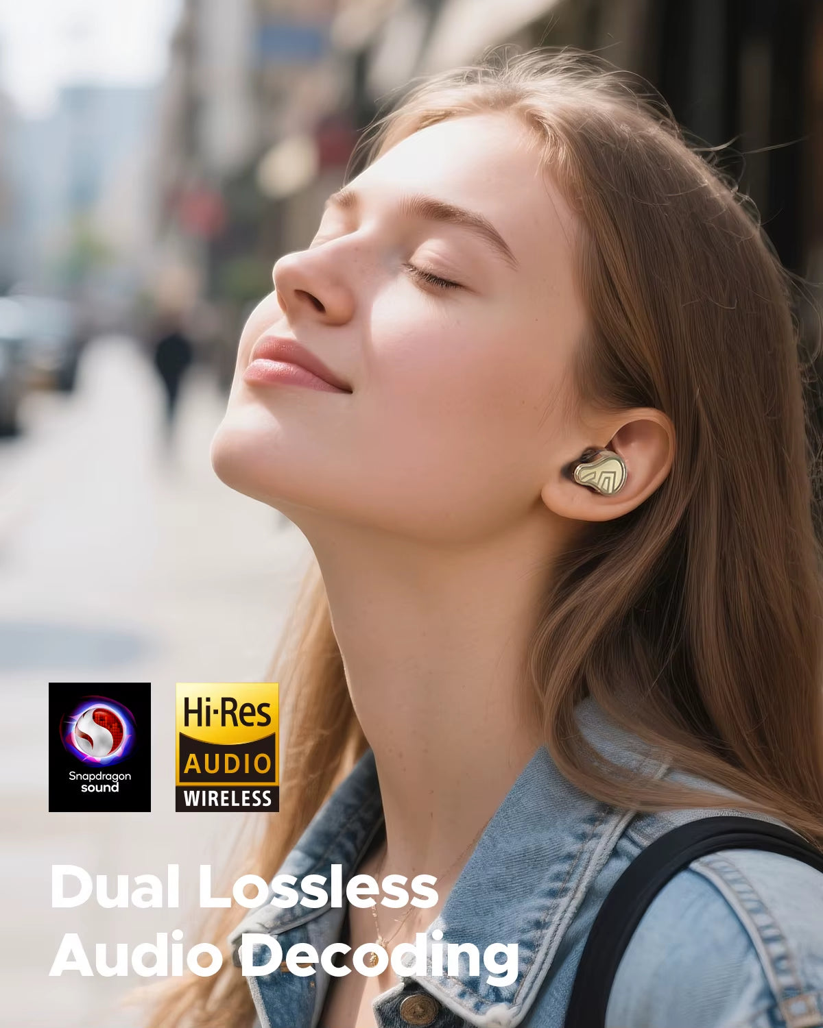 H3 Wireless Bluetooth Earbuds Hybrid 3 Driver Hifi 55Db Adaptive ANC Headphones with LDAC Aptx Lossless Hi-Res Audio
