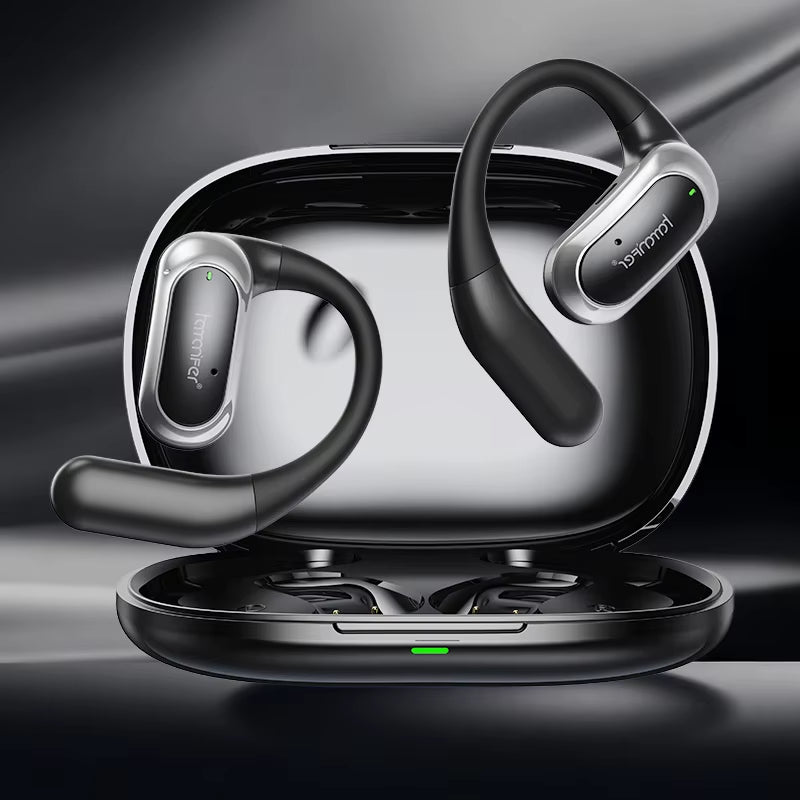 Open Ear Clip-On OWS Ear Hook Headphone Bluetooth True Wireless Non-In-Ear Earphones Sport Noise Cancelling for Samsung