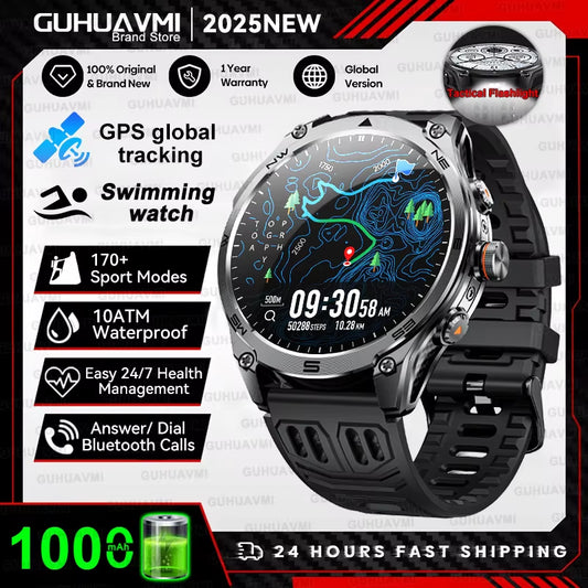 New T-Rex3 Ultra 1000Mah Battery Smart Watch Built in GPS Compass 10ATM Waterproof Sports Tracker Outdoors Military Smartwatches