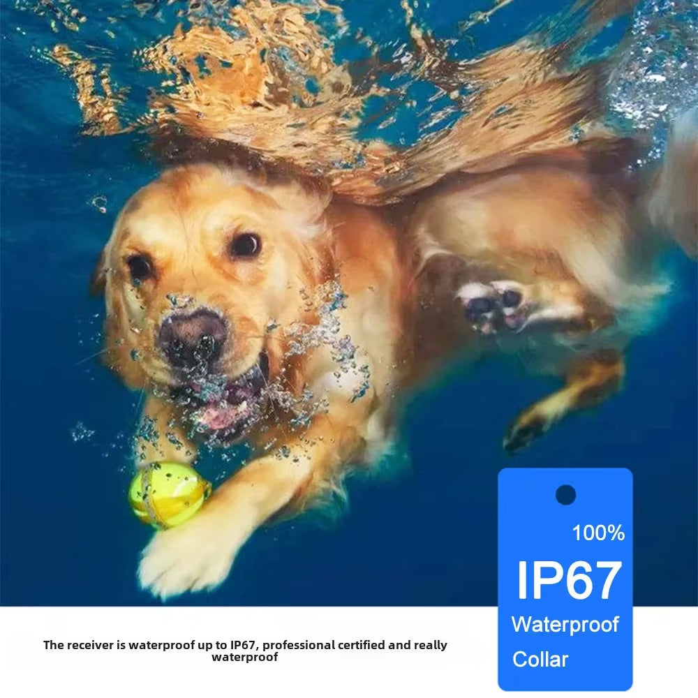 New Electric Remote Control Dog Trainer Bark Stopper Electronic Shock Collar Rechargeable Waterproof Pet Dog Barking Prevention