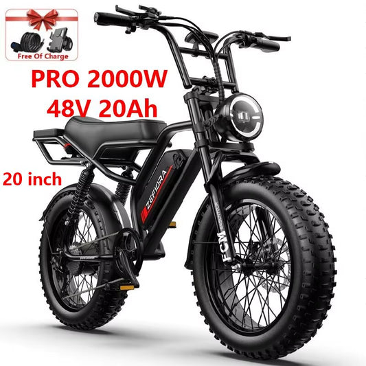 Hot 2000W Cheap Electric Scooter,14 20 Inch 48V Battery Capable of Climbing 45° Slopes,For Motorcycle Two Wheel Electric Bicycle