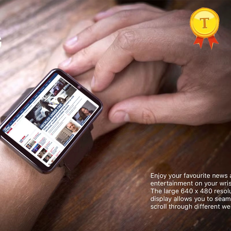 Newest Sport Android Smart Watch Phone 3GB 32GB 2700Mah Big Battery 500W Camera GPS Wifi SIM MP4 4G Smartwatch Pk Dm98 Dm99