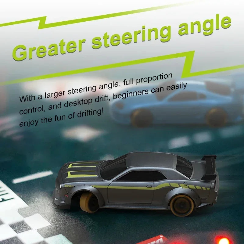 1:76 TURBO RACING C65 Built-In Gyroscope Drift Racing Full Scale Mini Remote Control Car Simulation Desktop RTR Desktop Toys