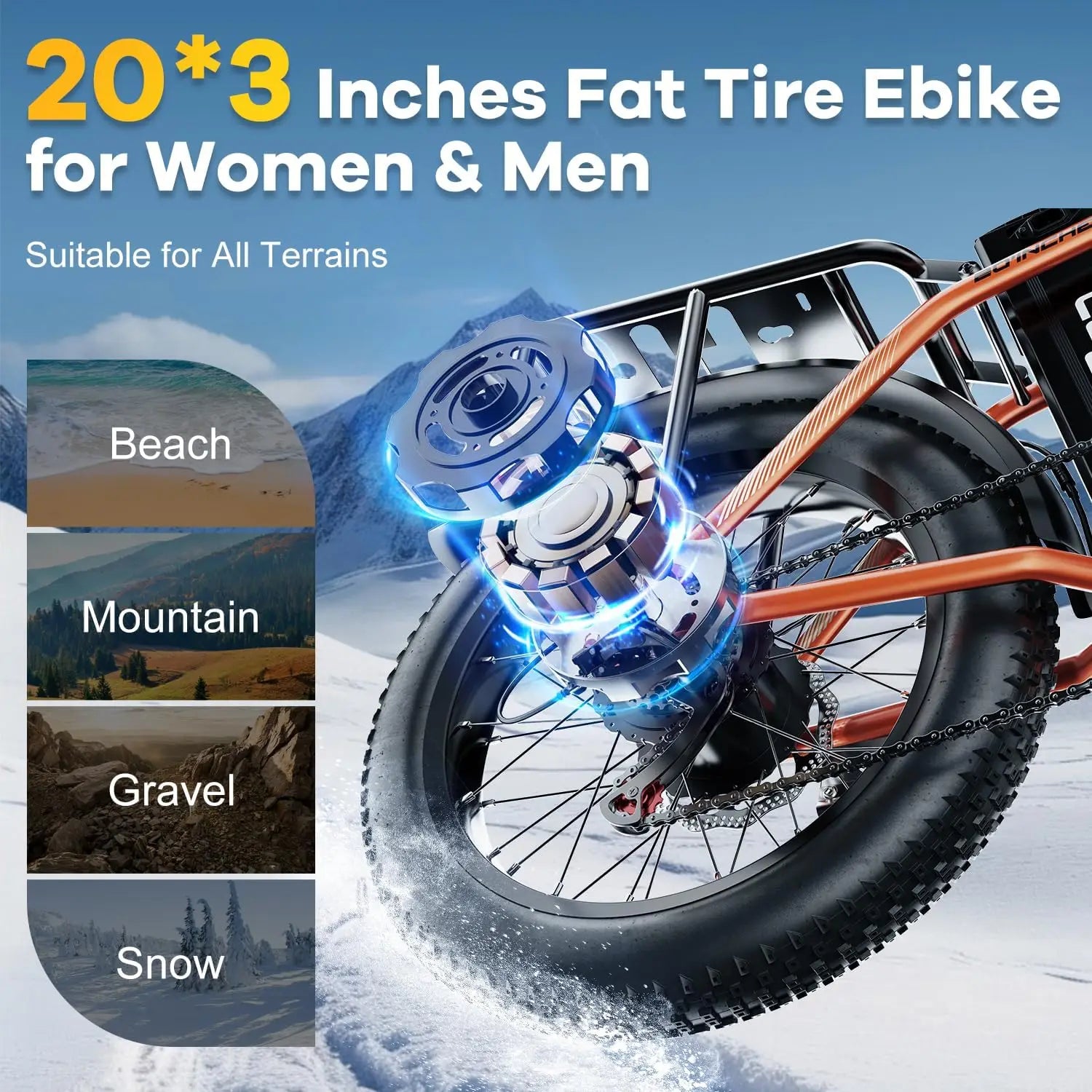 1000W Ebike for Adults,Removable Battery Ebike,28+Mph,Foldable Electric Bike,80 Miles Max Range,Fat Tire EK4 EK5