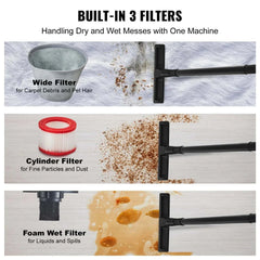 Stainless Steel Wet Dry Shop Vacuum