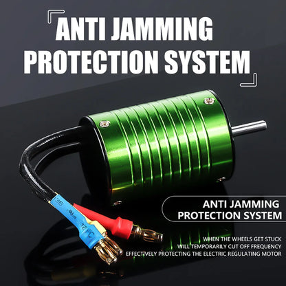 HAIBOXING 2105A 1:14 75KM/H 4WD RC Car Brushless RC Cars High Speed Drift Monster Truck Dual-Battery for Kid Vs Wltoy 144001 Toy