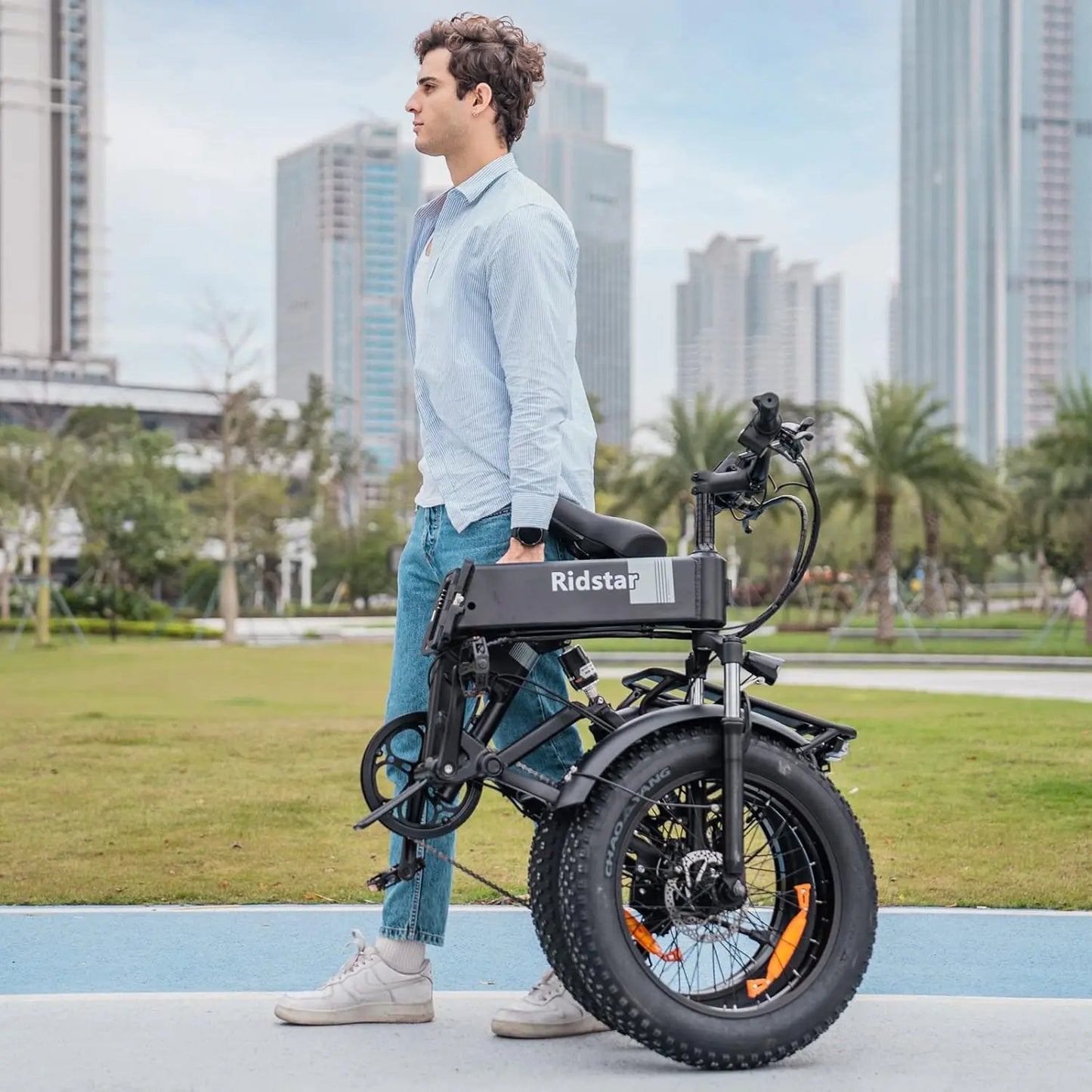 Folding Electric Bike for Adults 1500W Motor 30MPH 48V 15AH 20" Fat Tire City Commuter Mountain E-Bike Foldable Bicycle